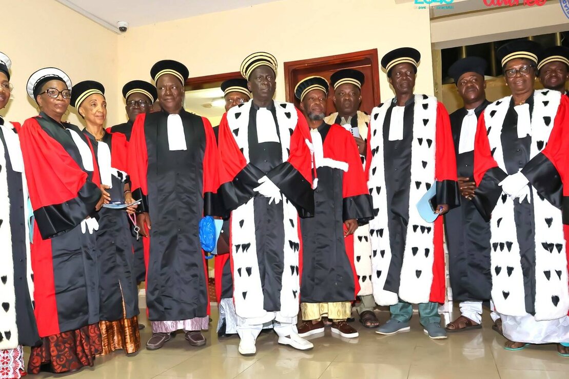 Bâtiment institutionnel en Guinée
